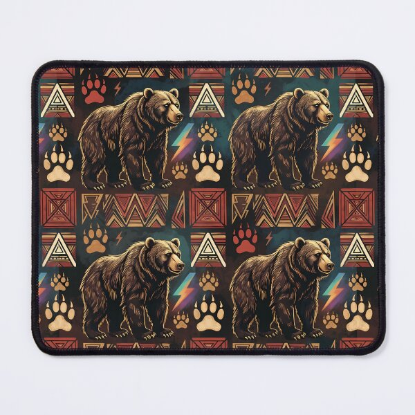 Item preview, Bear Tribal Lightning Pattern designed and sold by ZhivanCrimson.