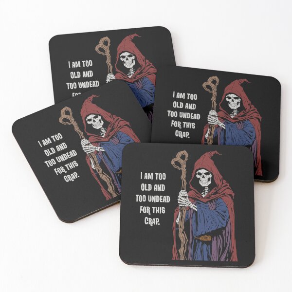 Item preview, Too Old and Too Undead designed and sold by Zappit-Designs.