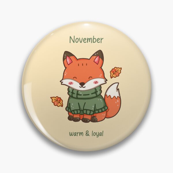 Item preview, November Fox – Warm & Loyal designed and sold by TheRightNotes.
