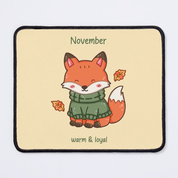 Item preview, November Fox – Warm & Loyal designed and sold by TheRightNotes.