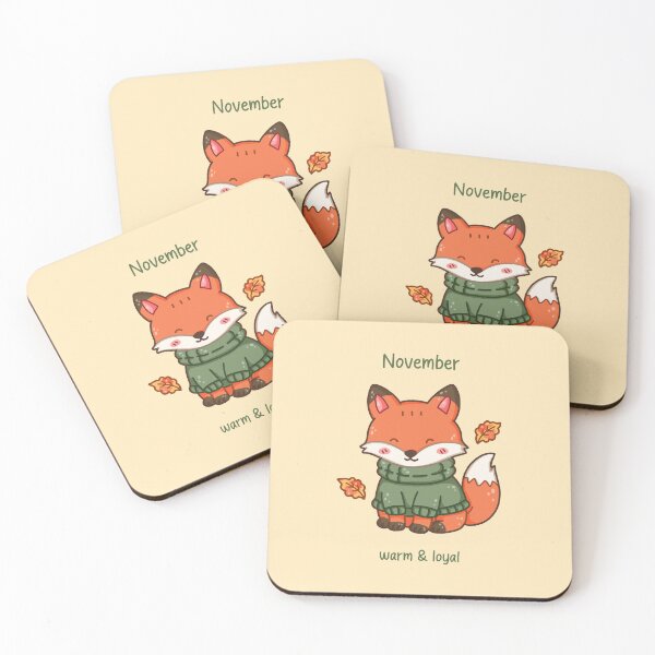 Item preview, November Fox – Warm & Loyal designed and sold by TheRightNotes.