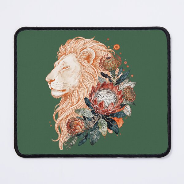 Item preview, Botanical Lion Floral Illustration Art designed and sold by TatyanaArt.