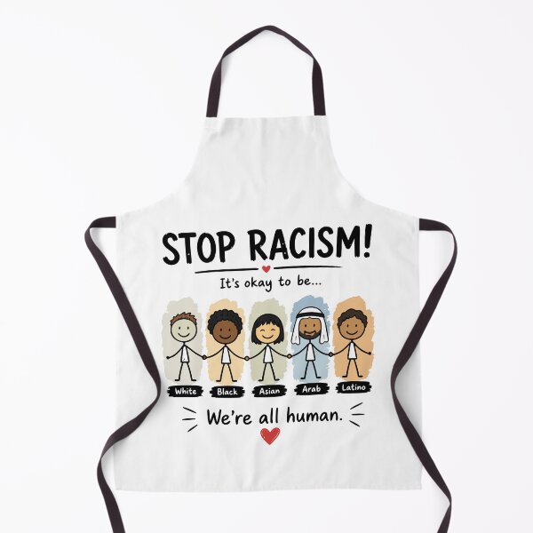 Item preview, Stop racism we're all human designed and sold by HandicraftArt.