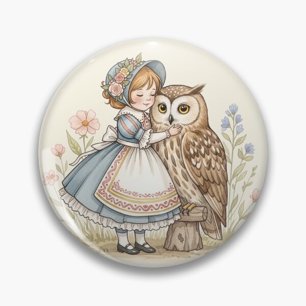 Item preview, A Sweet Moment with a Wise Owl in the Meadow designed and sold by Pasteltone.