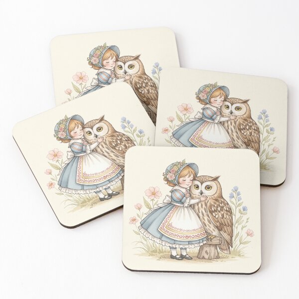 Item preview, A Sweet Moment with a Wise Owl in the Meadow designed and sold by Pasteltone.