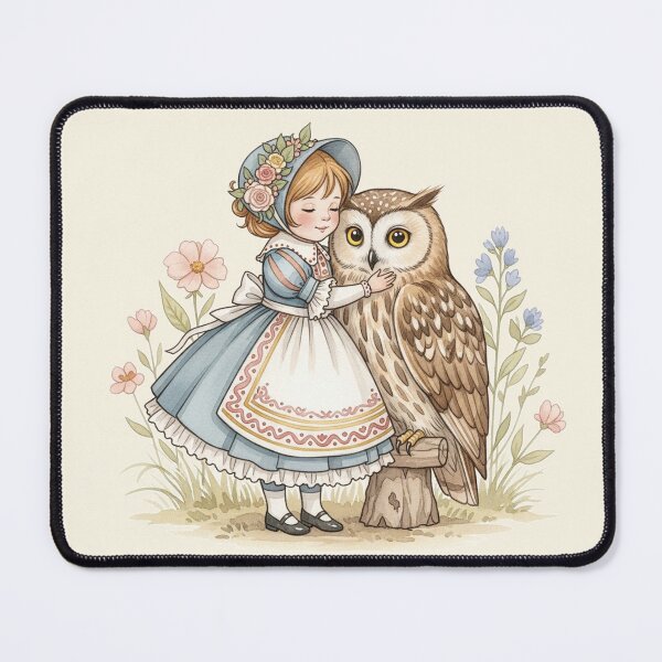 Item preview, A Sweet Moment with a Wise Owl in the Meadow designed and sold by Pasteltone.