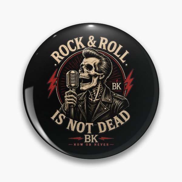 Item preview, Rock & Roll Is Not Dead Vintage Skull T-Shirt designed and sold by BILYKID.