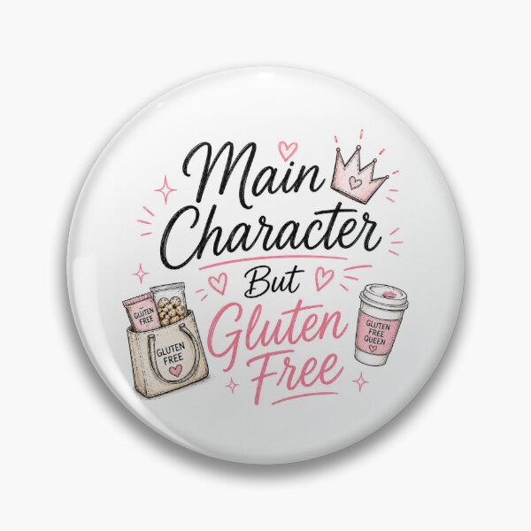 Item preview, Main Character But Gluten Free | Funny Coeliac Girl Aesthetic Gift designed and sold by My Gluten Free Life UK.