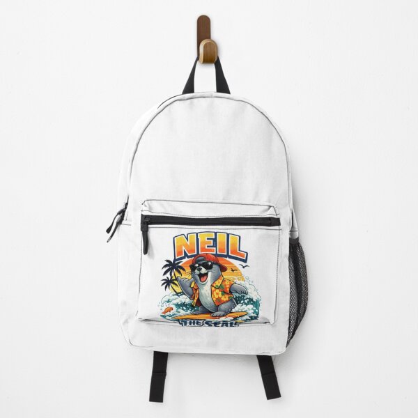 Item preview, Neil the Seal Surfing Retro Sunset Hawaiian Shirt Funny Beach Animal designed and sold by CatLovers Studio.