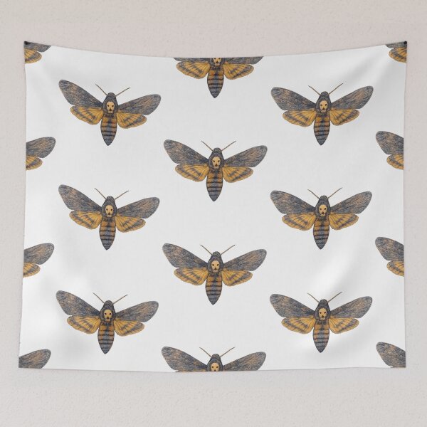 Item preview, Death's-head hawkmoth – naturalist illustration designed and sold by JOANNASKAH.