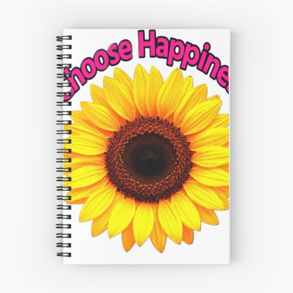 Item preview, ​Cute Sunflower Choose Happiness Positive Quote Art designed and sold by Artgirldhanya.