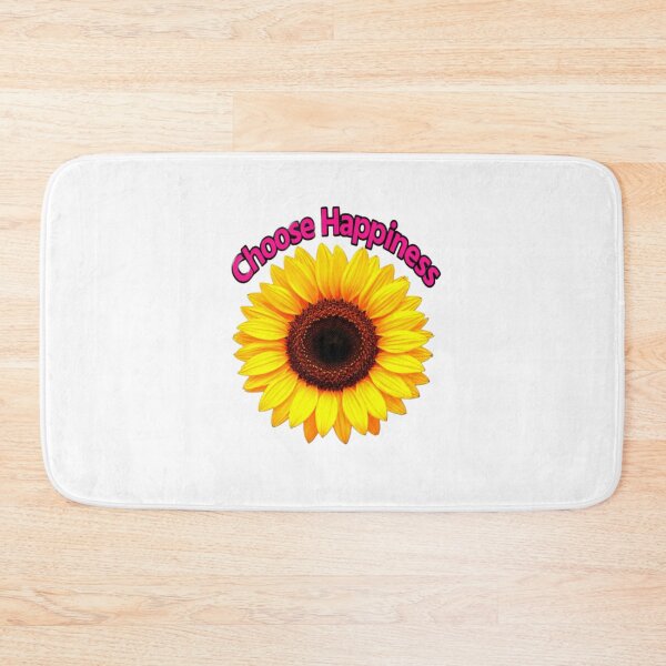 Item preview, ​Cute Sunflower Choose Happiness Positive Quote Art designed and sold by Artgirldhanya.