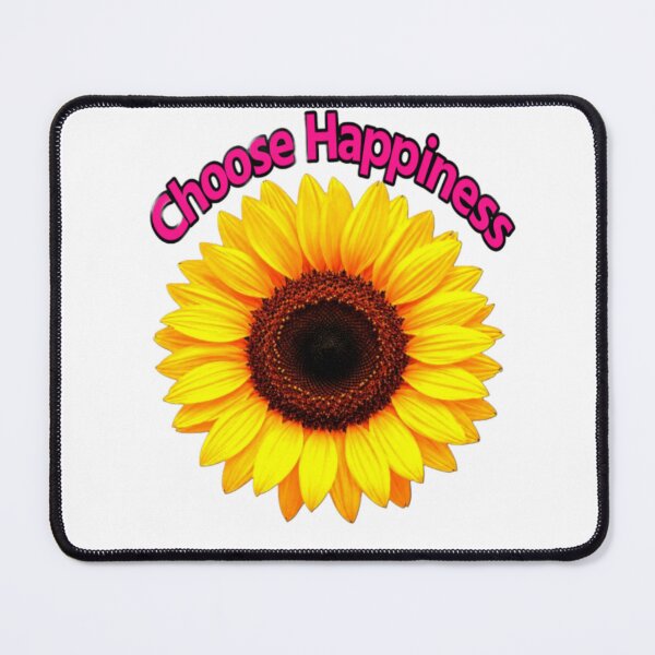 Item preview, ​Cute Sunflower Choose Happiness Positive Quote Art designed and sold by Artgirldhanya.