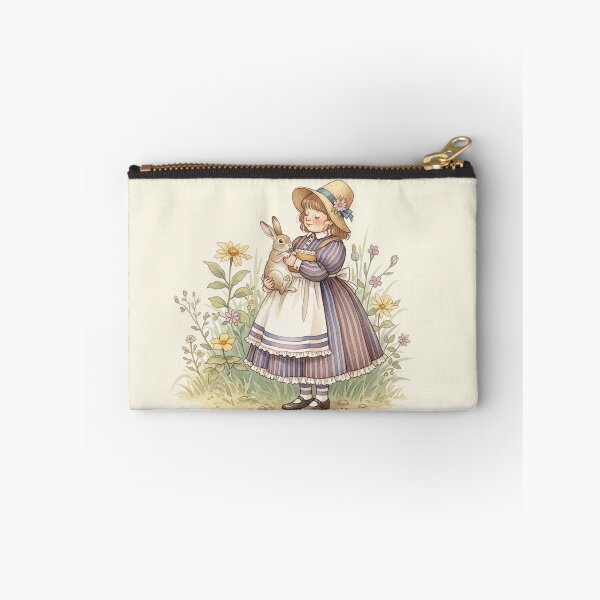Item preview, A Little Girl and Her Bunny Friend in the Garden designed and sold by Pasteltone.