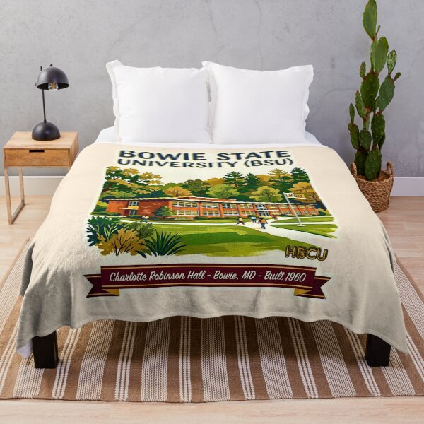 Item preview, Bowie State University Charlotte Robinson Hall Vintage Art designed and sold by EvergreenPark - Tee Studio.
