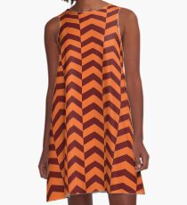 Virginia - Chevron A-Line Dress