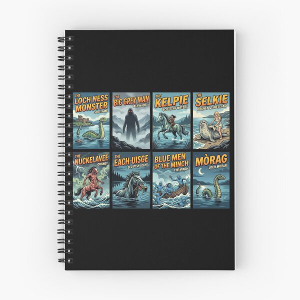 Item preview, Scottish Cryptid Legends Retro Pop Art Collection designed and sold by redsharkuk.