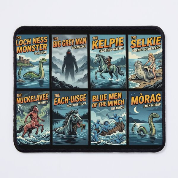 Item preview, Scottish Cryptid Legends Retro Pop Art Collection designed and sold by redsharkuk.