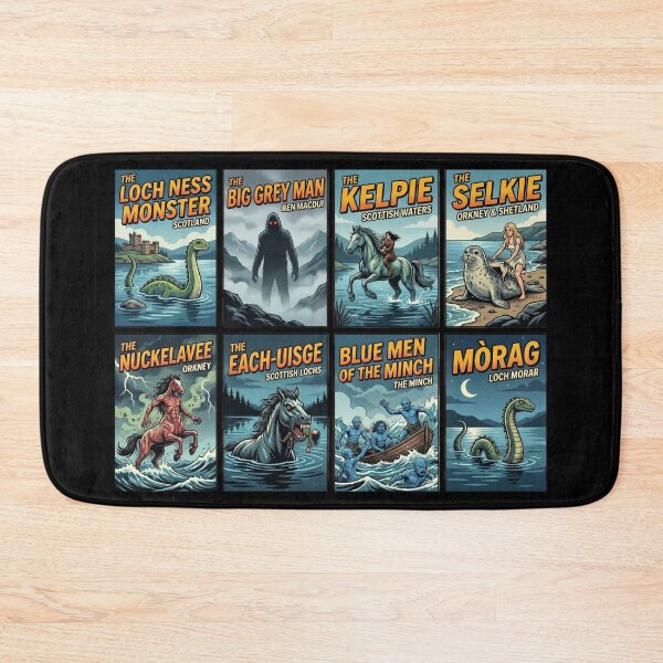 Item preview, Scottish Cryptid Legends Retro Pop Art Collection designed and sold by redsharkuk.