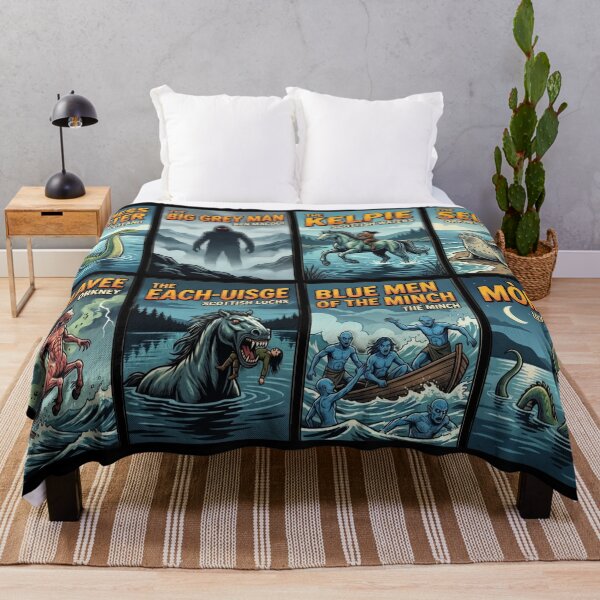 Item preview, Scottish Cryptid Legends Retro Pop Art Collection designed and sold by redsharkuk.