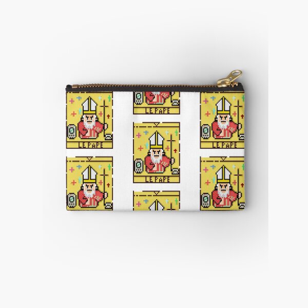 Item preview, The Hierofante Pope Tarot Card Le Pape Marseille Pixel Art designed and sold by RetroRlx.