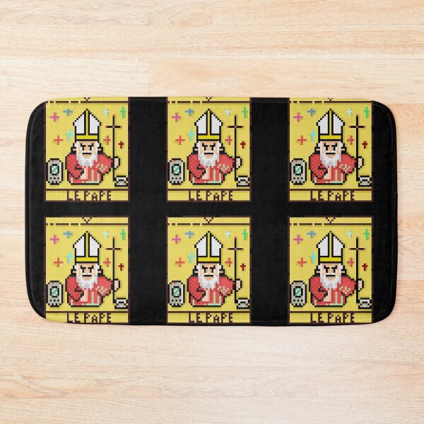Item preview, The Hierofante Pope Tarot Card Le Pape Marseille Pixel Art designed and sold by RetroRlx.