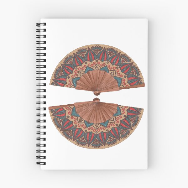 Item preview, Flamenco Fans – detailed hand‑drawn decorative illustration designed and sold by WorldOFaMillion.
