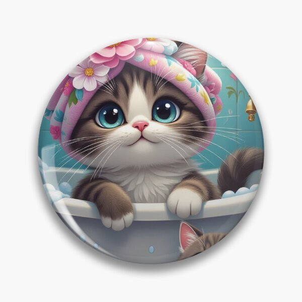 Item preview, Gato en la bañera designed and sold by LeesMegamerch.