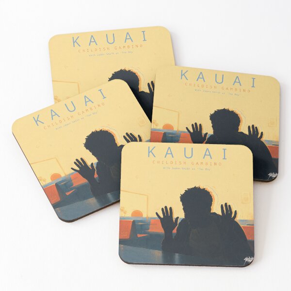 Item preview, Kauai Sunset Silhouette Fan Album Cover designed and sold by Skelter-Skelter.