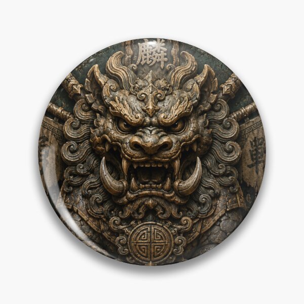 Item preview, Stone Yali Warrior Emblem Sticker designed and sold by rockysupertramp.