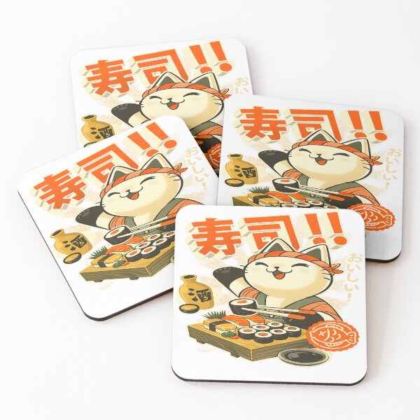 Item preview, Funny Sushi Chef Cat | Cute Japanese Food Kitty | Kawaii Sushi Lover | Anime Cat Art | Restaurant Humor designed and sold by StickerHavenn.