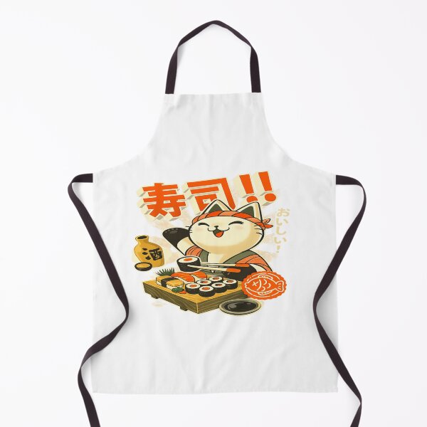 Item preview, Funny Sushi Chef Cat | Cute Japanese Food Kitty | Kawaii Sushi Lover | Anime Cat Art | Restaurant Humor designed and sold by StickerHavenn.
