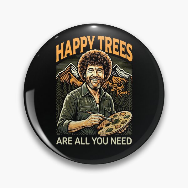 Item preview, Bob Ross Happy Little Trees Are All You Need designed and sold by GrandeDuc.