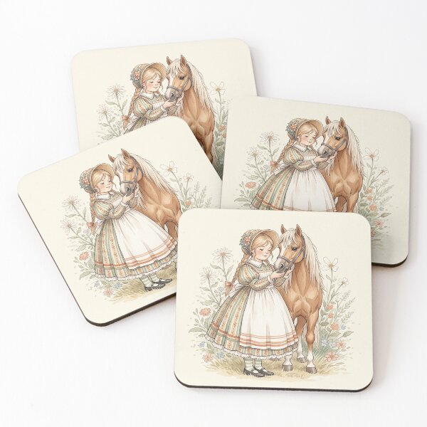 Item preview, Gentle Bonds: A Girl and Her Little Horse designed and sold by Pasteltone.