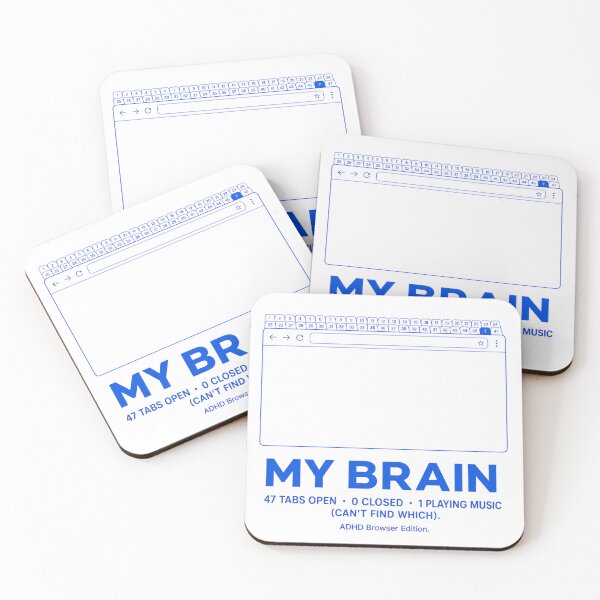 Item preview, My Brain Tabs Browser Edition ADHD Humor t-shirt designed and sold by MOSIDRIP™.