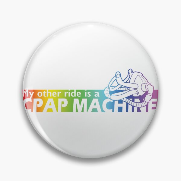 Item preview, My other ride is a CPAP Machine (rainbow) designed and sold by ItBearlyFits.