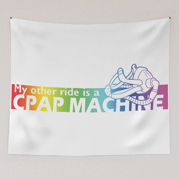 Item preview, My other ride is a CPAP Machine (rainbow) designed and sold by ItBearlyFits.