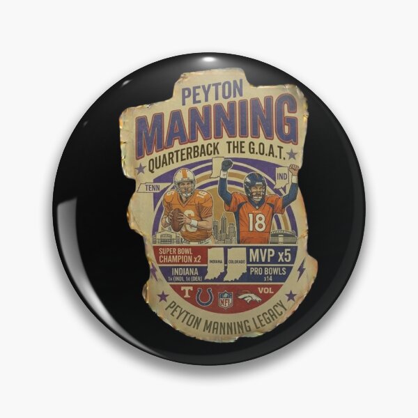 Item preview, Peyton Manning GOAT Legend Colts Broncos QB designed and sold by ThatFootball12.