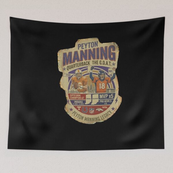 Item preview, Peyton Manning GOAT Legend Colts Broncos QB designed and sold by ThatFootball12.