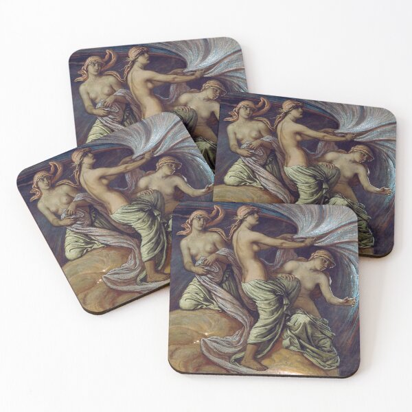 Item preview, Las Parcas que se reúnen en las estrellas, de Elihu Vedder, 1887. designed and sold by Hedrin.