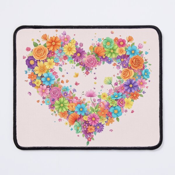 Item preview, Blooming Flower Heart | Colorful Floral Art designed and sold by Y-MOONSTAR.