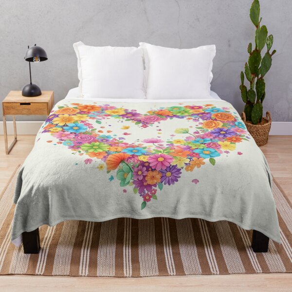 Item preview, Blooming Flower Heart | Colorful Floral Art designed and sold by Y-MOONSTAR.