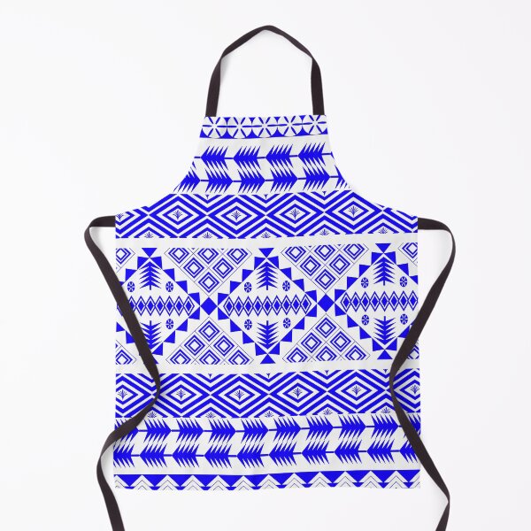 Item preview, Indigo Blue Ethnic Geometric Seamless Pattern with Tribal Motifs designed and sold by Ei-Ei.