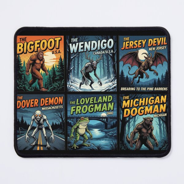Item preview, American Cryptid Legends Retro Pop Art Collection designed and sold by redsharkuk.