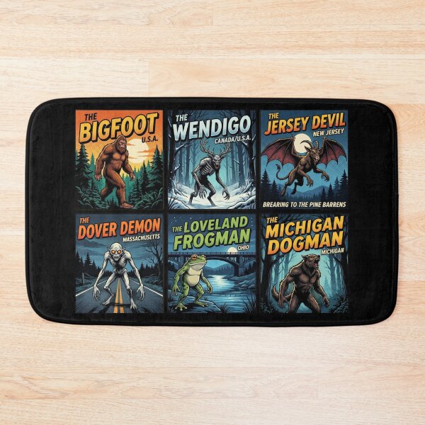 Item preview, American Cryptid Legends Retro Pop Art Collection designed and sold by redsharkuk.