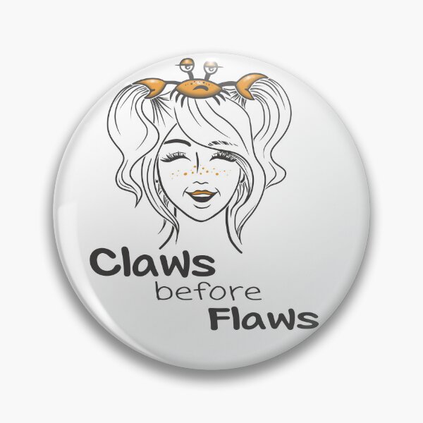 Item preview, Claws Before Flaws Funny Crab Girl Shirt, Cute Sarcastic Animal Lover Gift designed and sold by Samaya-.