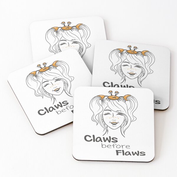 Item preview, Claws Before Flaws Funny Crab Girl Shirt, Cute Sarcastic Animal Lover Gift designed and sold by Samaya-.