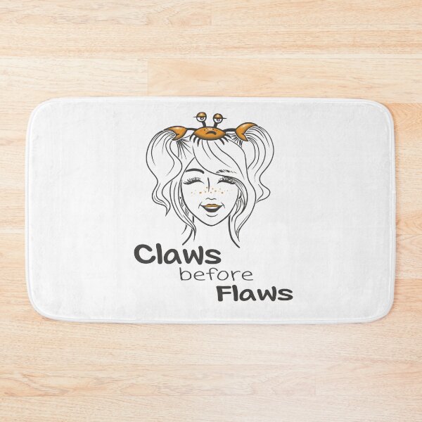 Item preview, Claws Before Flaws Funny Crab Girl Shirt, Cute Sarcastic Animal Lover Gift designed and sold by Samaya-.