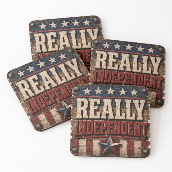 Item preview, Really Independent Vintage Patriotic Wooden Sign designed and sold by reanacreations.