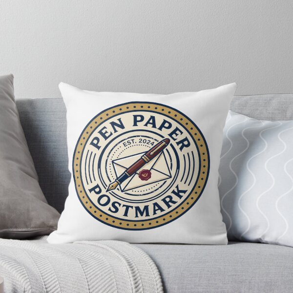 Item preview, Pen Paper Postmark - Vintage Postal Emblem designed and sold by GoverArt.